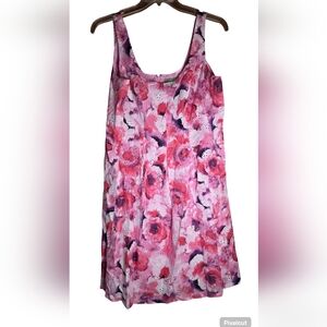 Pappagallo NWT Pink Floral Sleeveless Dress Size 16